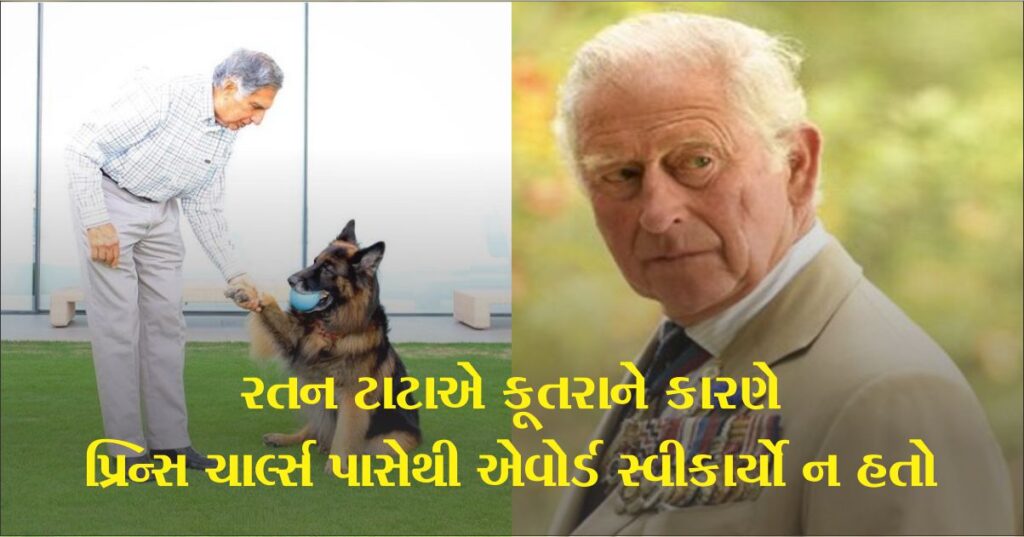 અમેઝિંગ વાર્તા! રતન ટાટા (Ratan Tata) ને પ્રિન્સ ચાર્લ્સ તરફથી એવોર્ડ મળવાનો હતો પરંતુ જ્યારે તેમનો પાલતુ કૂતરો બીમાર પડ્યો ત્યારે તેમણે ના પાડી દીધી...