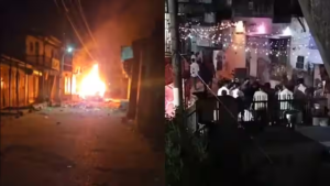 Gandhinagar માં ગરબા પંડાલ પાસે પથ્થરમારો, દુકાનોમાં તોડફોડ; અત્યાર સુધીમાં 60 લોકોની ધરપકડ