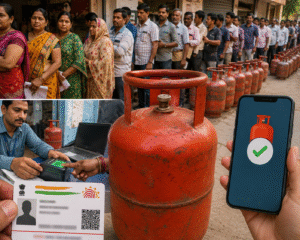 LPG e-KYCની ડેડલાઈન વધી: હવે 23 ઓગસ્ટ સુધી તક, સર્વર-એપ ડાઉનથી ગ્રાહકો પરેશાન; એજન્સીઓ પર લાંબી કતારો
